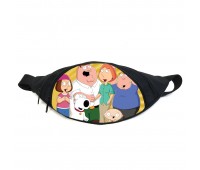 Поясная сумка бананка Гриффины (GB- Family Guy 09) Gear Bag черная