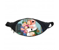 Поясная сумка бананка Гриффины (GB- Family Guy 011) Gear Bag черная