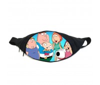 Поясная сумка бананка Гриффины (GB- Family Guy 012) Gear Bag черная