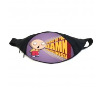 Поясная сумка бананка Гриффины (GB- Family Guy 018) Gear Bag черная