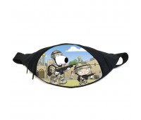 Поясная сумка бананка Гриффины (GB- Family Guy 019) Gear Bag черная