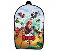 Рюкзак Бравл Старс дитячий (Gear bag Brawl Stars mini 01) чорний, 29 х 21 х 9 см