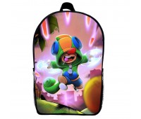 Рюкзак Бравл Старс Леон дитячий (Gear bag Brawl Stars mini 03) чорний, 29 х 21 х 9 см