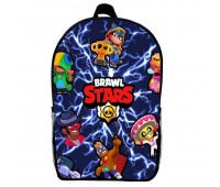 Рюкзак Бравл Старс дитячий (Gear bag Brawl Stars mini 04) чорний, 29 х 21 х 9 см