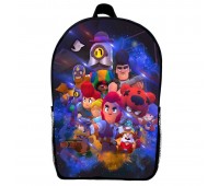 Рюкзак Бравл Старс дитячий (Gear bag Brawl Stars mini 05) чорний, 29 х 21 х 9 см