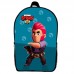 Рюкзак Бравл Старс Кольт детский (Gear bag Brawl Stars mini 07) черный, 29 х 21 х 9 см
