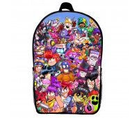 Рюкзак Бравл Старс дитячий (Gear bag Brawl Stars mini 011) чорний, 29 х 21 х 9 см