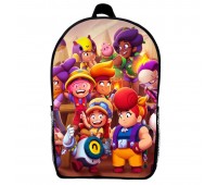 Рюкзак Бравл Старс дитячий (Gear bag Brawl Stars mini 015) чорний, 29 х 21 х 9 см