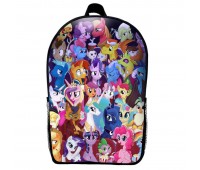 Рюкзак Mій маленький поні дитячий (Gear bag mini My little pony 010) чорний, 29 х 21 х 9 см