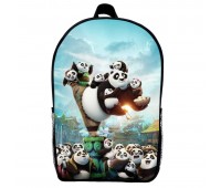 Рюкзак Панда кунг-фу дитячий (Gear bag KF mini 08) чорний, 29 х 21 х 9 см