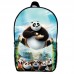 Рюкзак Панда кунг-фу дитячий (Gear bag KF mini 09) чорний, 29 х 21 х 9 см