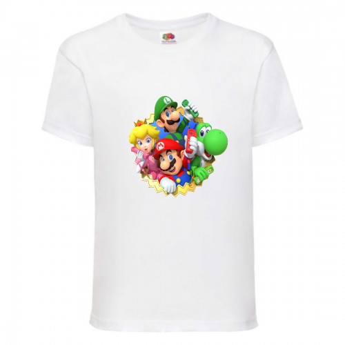 Футболка Супер Марио (Super Mario) белая (SMar wh-015) 152 см Футболка Супер Марио (Super Mario) белая (SMar wh-015) 152 см