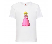 Футболка Супер Марио (Super Mario) белая (SMar wh-016) 116 см