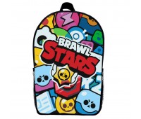 Рюкзак Бравл Старс (School Gear bag Brawl Stars 02) чорний, 39 х 27 х 14 см