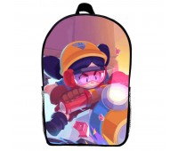 Рюкзак Бравл Старс Джекі (School Gear bag Brawl Stars 012) чорний, 39 х 27 х 14 см