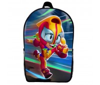 Рюкзак Бравл Старс Макс (School Gear bag Brawl Stars 016) чорний, 39 х 27 х 14 см