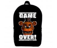 Рюкзак ФНАФ Аніматроніки 5 ночей з Фредді (School Gear bag FNAF 05) чорний, 39 х 27 х 14 см