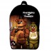 Рюкзак ФНАФ Аніматроніки 5 ночей з Фредді (School Gear bag FNAF 09) чорний, 39 х 27 х 14 см