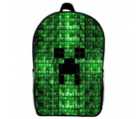 Рюкзак Майнкрафт Minecraft (School Gear bag М08) черный, 39 х 27 х 14 см
