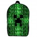 Рюкзак Майнкрафт Minecraft (School Gear bag М08) черный, 39 х 27 х 14 см