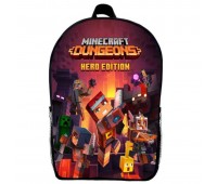 Рюкзак Майнкрафт Minecraft (School Gear bag М09) черный, 39 х 27 х 14 см