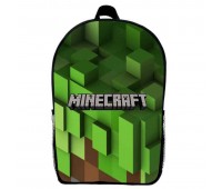Рюкзак Майнкрафт Minecraft (School Gear bag М010) черный, 39 х 27 х 14 см