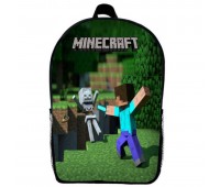 Рюкзак Майнкрафт Minecraft (School Gear bag М014) черный, 39 х 27 х 14 см