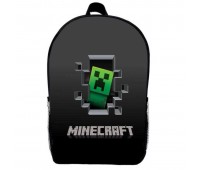 Рюкзак Майнкрафт Minecraft (School Gear bag М016) черный, 39 х 27 х 14 см