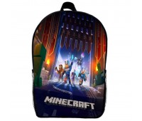Рюкзак Майнкрафт Minecraft (School Gear bag М017) черный, 39 х 27 х 14 см