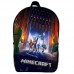 Рюкзак Майнкрафт Minecraft (School Gear bag М017) черный, 39 х 27 х 14 см