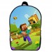 Рюкзак Майнкрафт Minecraft (School Gear bag М020) черный, 39 х 27 х 14 см