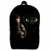 Рюкзак Как приручить дракона (School Gear bag Беззубик 05) черный, 39 х 27 х 14 см
