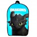 Рюкзак Як приручити дракона (School Gear bag Беззубик 010) чорний, 39 х 27 х 14 см
