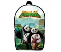 Рюкзак Панда кунг-фу (School Gear bag KF 03) чорний, 39 х 27 х 14 см