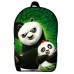 Рюкзак Панда кунг-фу (School Gear bag KF 04) черный, 39 х 27 х 14 см