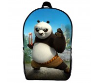 Рюкзак Панда кунг-фу (School Gear bag KF 010) чорний, 39 х 27 х 14 см