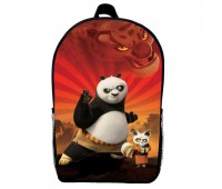 Рюкзак Панда кунг-фу (School Gear bag KF 011) чорний, 39 х 27 х 14 см