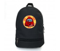 Рюкзак BIG Амонг Ас School Bag (Among Us -01) черный (43 х 30 х 17 см)