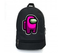 Рюкзак BIG Амонг Ас School Bag (Among Us -07) черный (43 х 30 х 17 см)