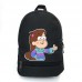 Рюкзак BIG Гравити Фолз School Bag (GF - 07) черный (43 х 30 х 17 см)