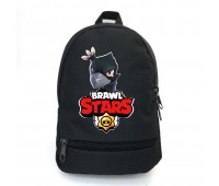 Рюкзак BIG Бравл Старс Ворон School Bag (BS -014) черный (43 х 30 х 17 см)