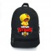 Рюкзак BIG Бравл Старс Леон Утка School Bag (BS -027) черный (43 х 30 х 17 см)