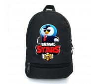 Рюкзак BIG Бравл Старс Мистер П School Bag (BS -032) черный (43 х 30 х 17 см)