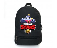 Рюкзак BIG Бравл Старс Тик School Bag (BS -047) черный (43 х 30 х 17 см)