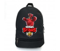 Рюкзак BIG Бравл Старс Нита на медведе School Bag (BS -065) черный (43 х 30 х 17 см)