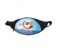 Поясная сумка бананка Шоу Рена и Стимпи (GB- The Ren & Stimpy Show 02) Gear Bag черная
