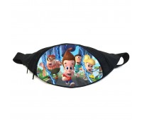 Поясная сумка бананка Приключения Джимми Нейтрона (GB- The Adventures of Jimmy Neutron 01) Gear Bag черная