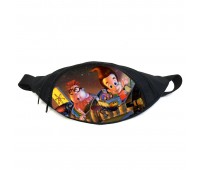 Поясная сумка бананка Приключения Джимми Нейтрона (GB- The Adventures of Jimmy Neutron 02) Gear Bag черная