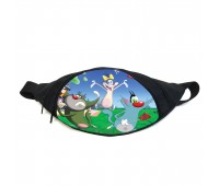 Поясная сумка бананка Огги и тараканы (GB- oggy and the cockroaches 07) Gear Bag черная