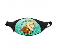 Поясная сумка бананка Крутые бобры (GB- the angry beavers 02) Gear Bag черная